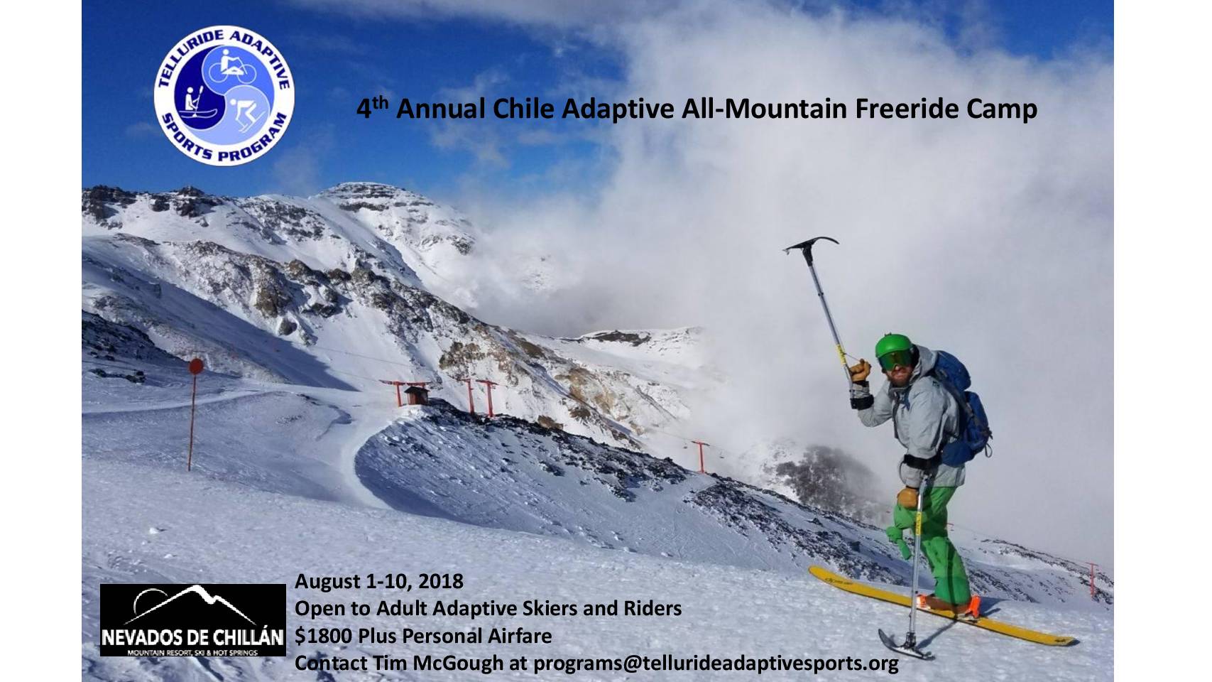 Telluride Adaptive Sports Program - Chile Summer Destination