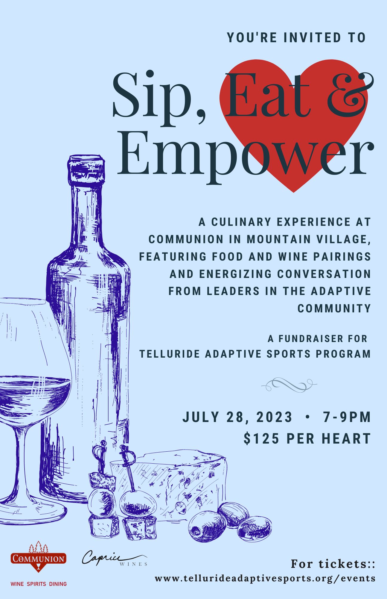 Sip Eat & Empower poster